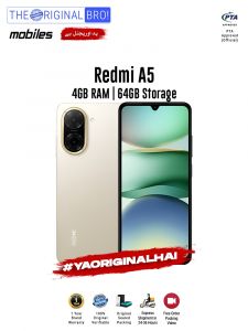 Redmi A5 - 4GB RAM - 64GB Storage - PTA Approved - 12 Months Warranty - Green - The Original Bro Mobiles - TOB42
